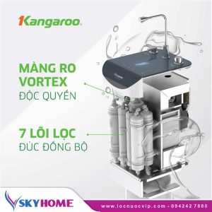 Máy lọc nước Kangaroo Hydrogen Slim nóng lạnh KG10A9SG