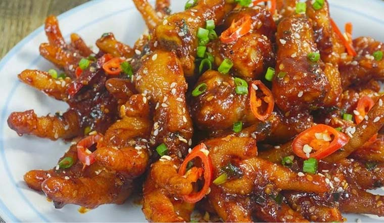 Chân Gà Rút Xương Sốt Mật Ong Tỏi