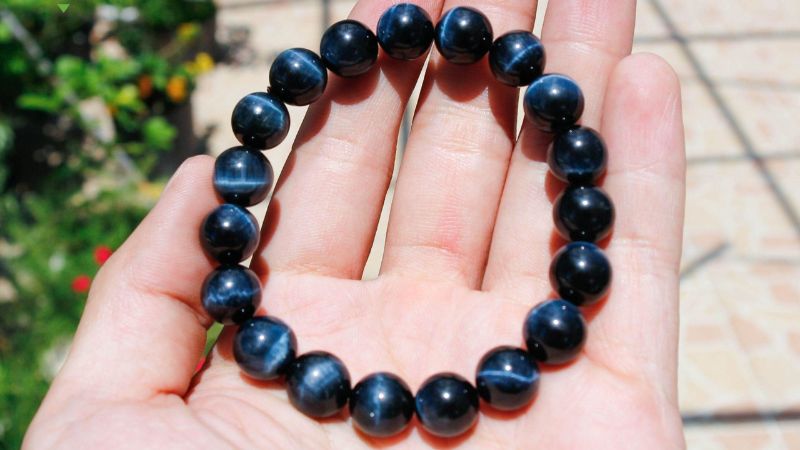 Đá mắt hổ xanh đen