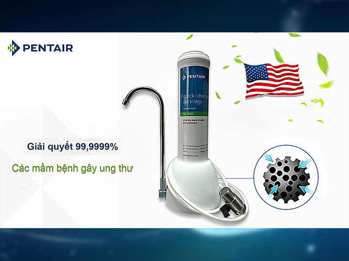 MÁY LỌC NƯỚC ĐỂ BÀN PENTAIR CTS-QC-1000C