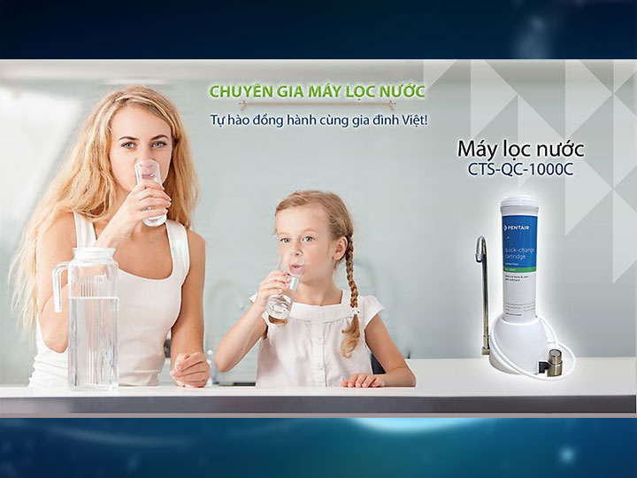 MÁY LỌC NƯỚC ĐỂ BÀN PENTAIR CTS-QC-1000C
