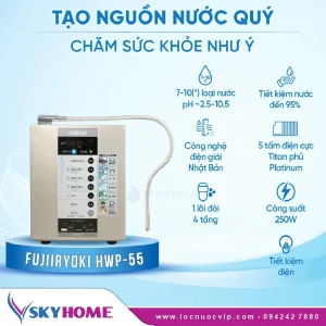 Máy Lọc Nước Ion Kiềm Fujiiryoki HWP-55 – Chính hãng Nhật Bản