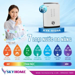 Máy lọc nước ion kiềm KYK Hisha nhập khẩu Hàn Quốc