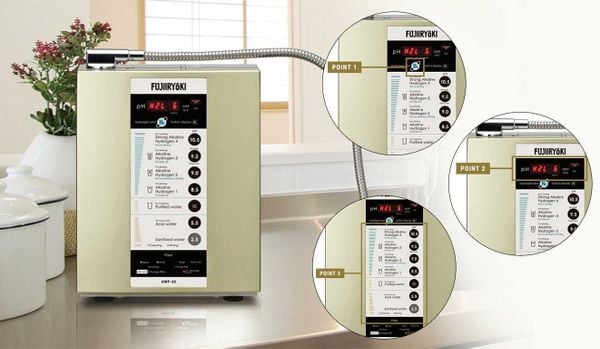 Máy lọc nước Fujiiryoki HWP-55 có Bể điện phân công suất cao