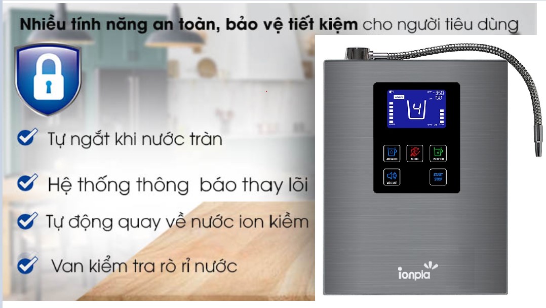 Máy lọc nước ion kiềm IONPIA 5300 Hàn Quốc