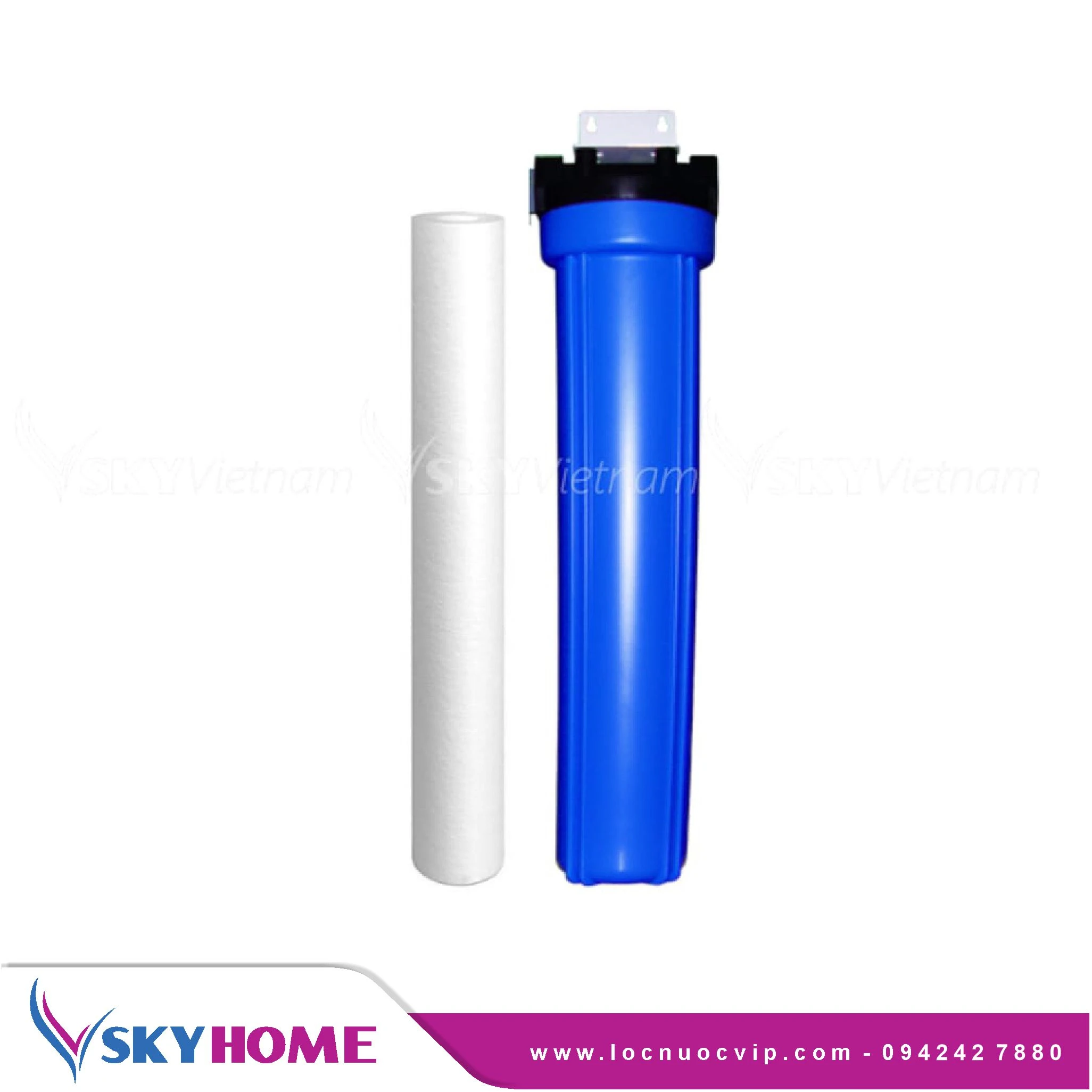 Bộ 01 Cốc lọc nước 20inch thường lọc chặn, lọc thô