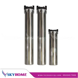 Cốc lọc nước 20inch Inox304 lọc chặn, lọc thô