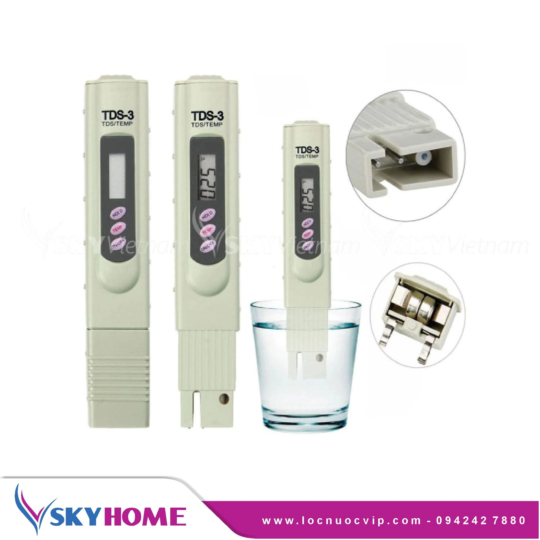 Bút đo chỉ số TDS (Chất rắn hòa tan) máy lọc nước RO