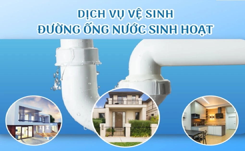 Dịch vụ sục rửa vệ sinh đường ống nước cho Gia đình, Biệt thự tại Hà Nội