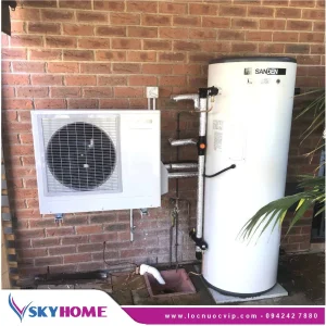 Máy nước nóng Heatpump Sanden CO2 Nhật Bản 160SAQA 160lit