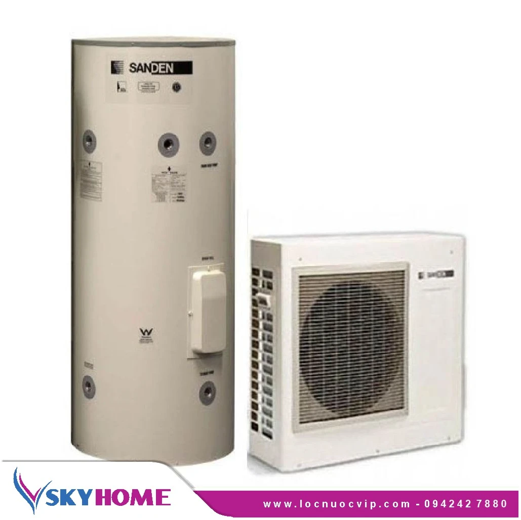  Máy nước nóng Heatpump Sanden CO2 Nhật Bản 250SAQA 250lit