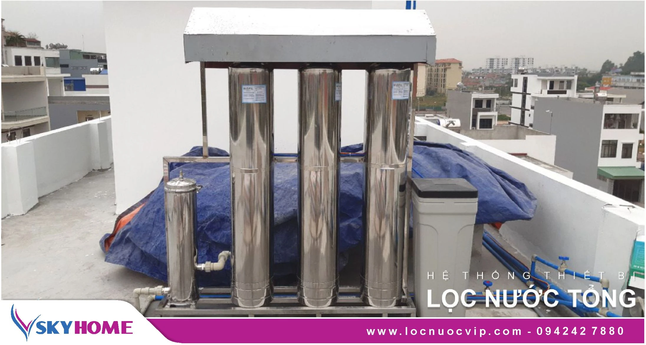 Cách bảo vệ van tự động cho Hệ thống lọc tổng đặt ngoài trời